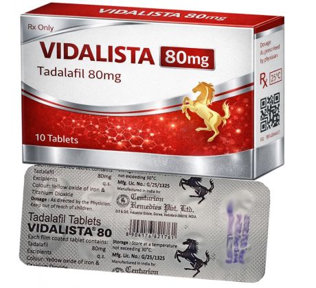 Vidalista 80mg tadalafil